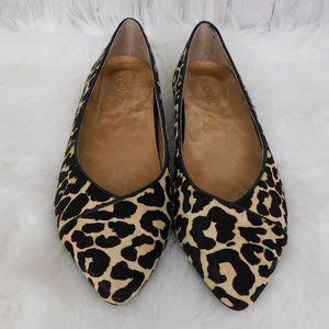 Vionic Sz 9 Caballo Leopard Print Almond Toe Flats